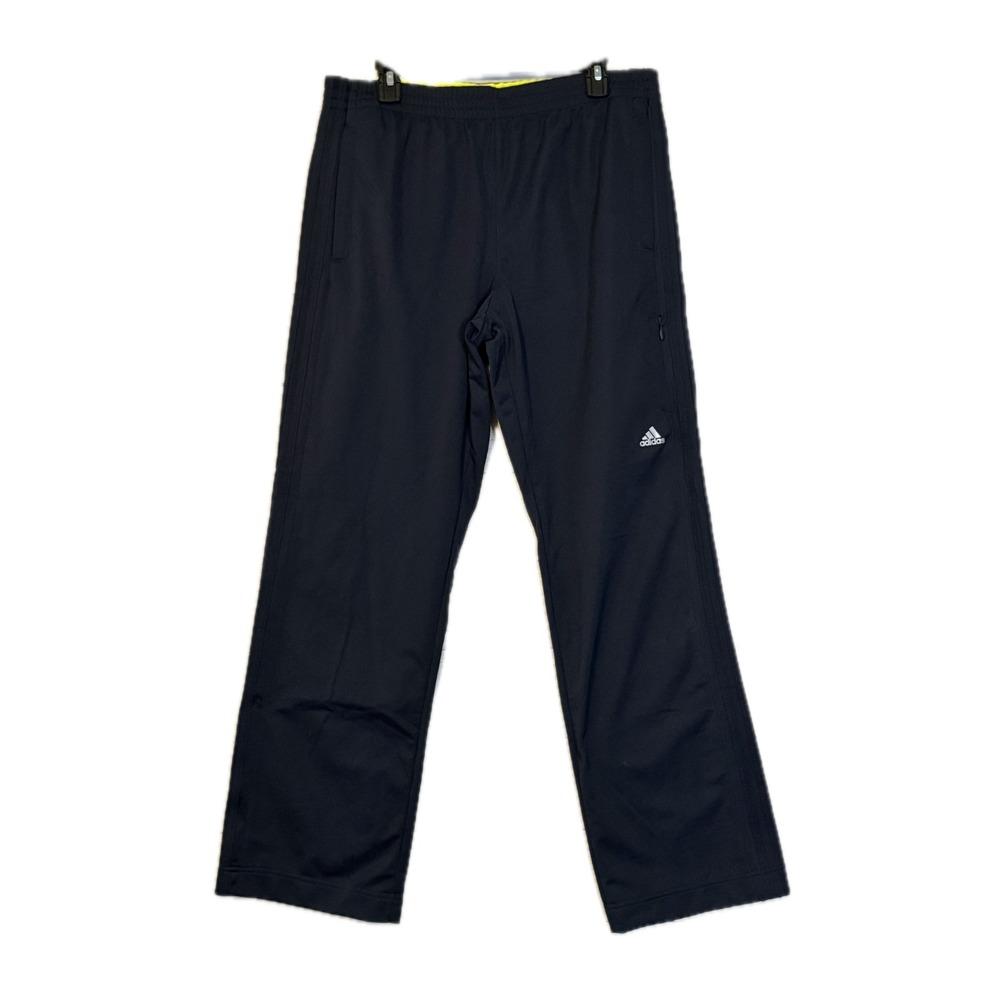 Adidas Weekender Pants Size L Dark Navy Electric Straight Leg NWT